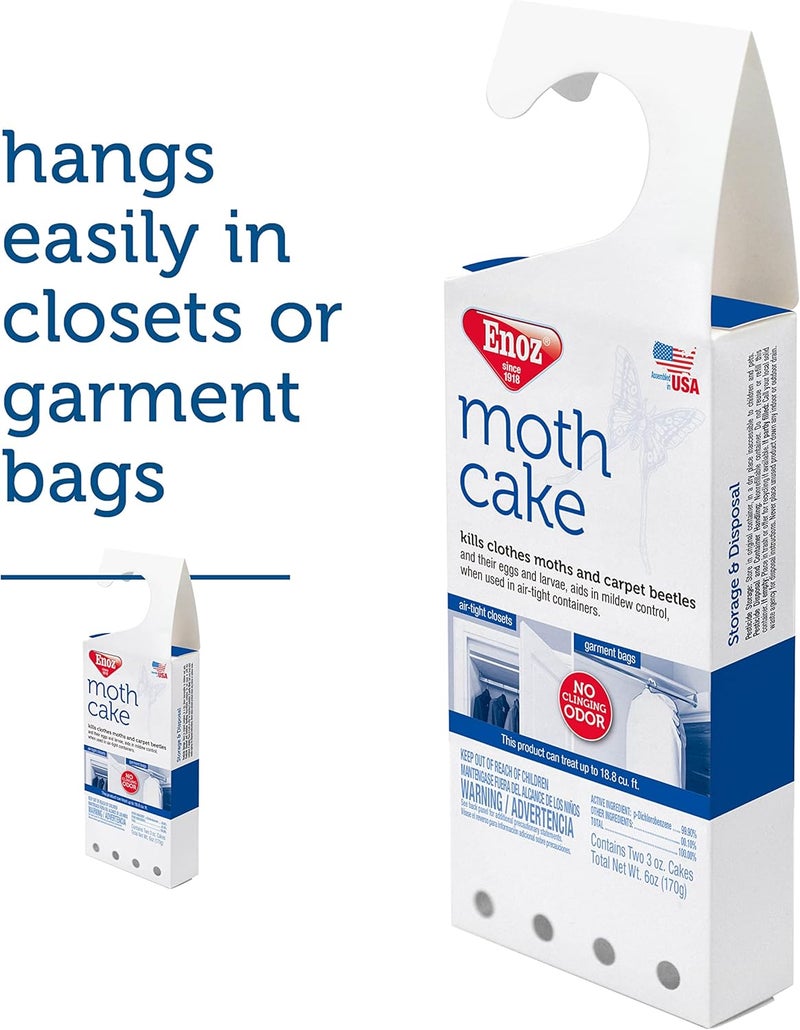 Enoz Moth Cake - 6 oz Moth Repellent for Clothes and Storage - Image 4